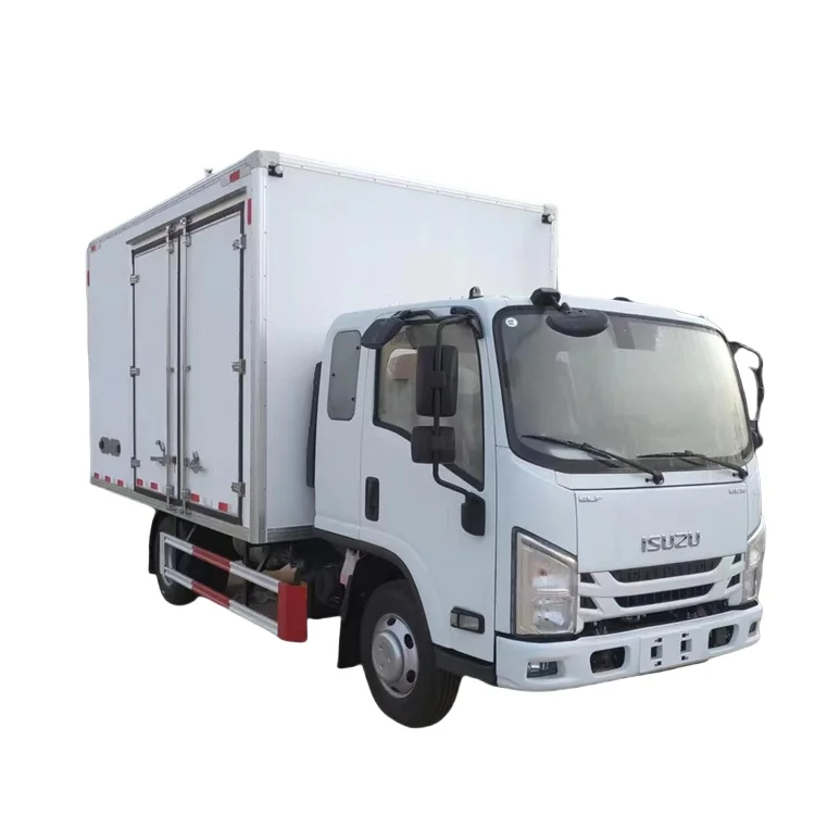 Best ISUZU EC5 4M Refrigerated Truck Refrigerator Car Cold Box Truck Chill Car Refrigerated Van Freezer Truck