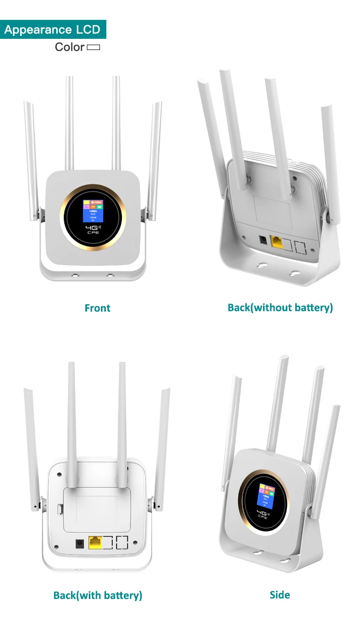 Универсальный 4G/3G с функцией Cpe904 Lte маршрутизатор Wi-Fi 300 Мбит/с Cat4 Fdd/аппарат который не привязан к оператору сотовой связи беспроводной модем сим-карты мобильная компиляция java-приложений! Внешний 4 антенны Rj45