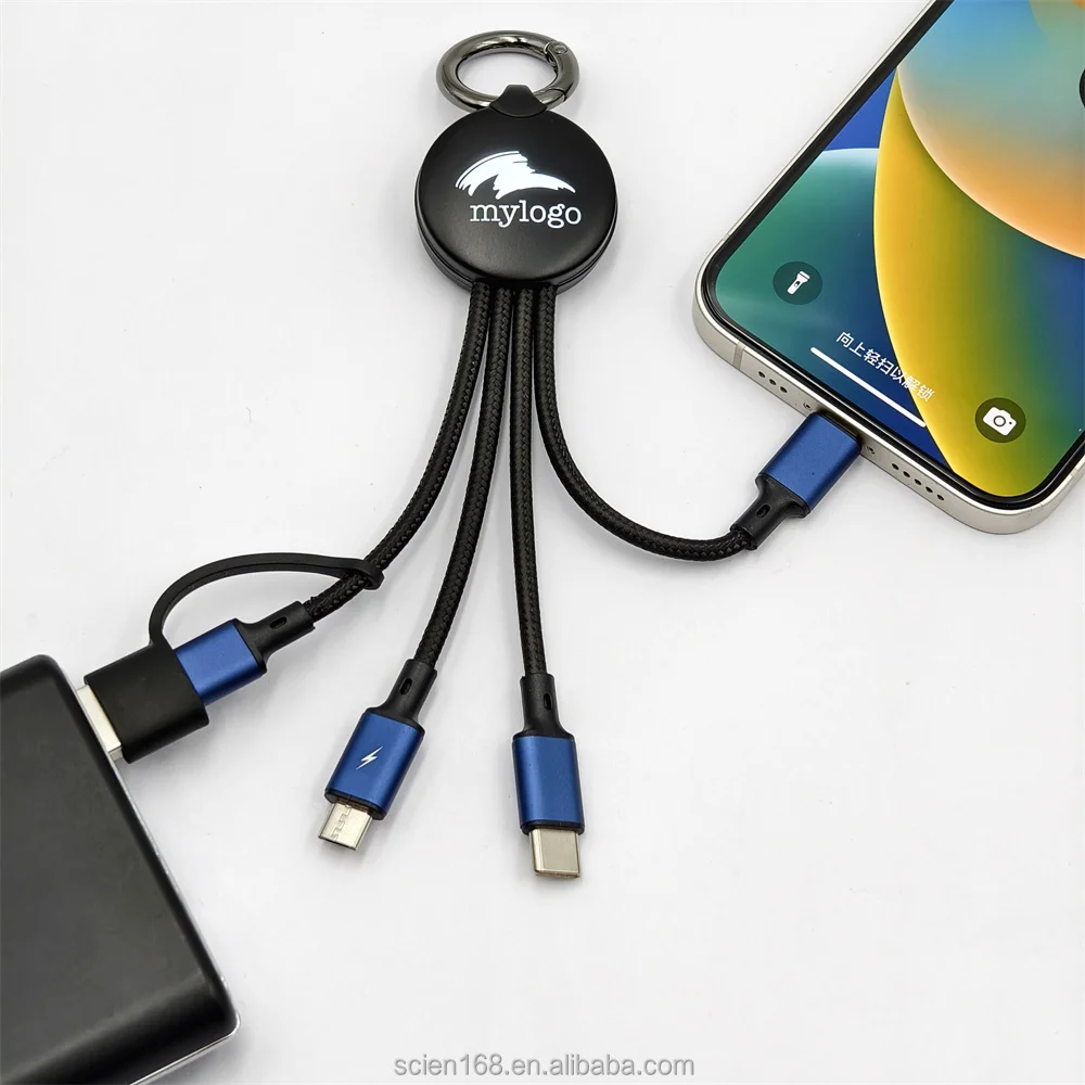 3 в 1 кабель для быстрой зарядки с логотипом tyepc USB