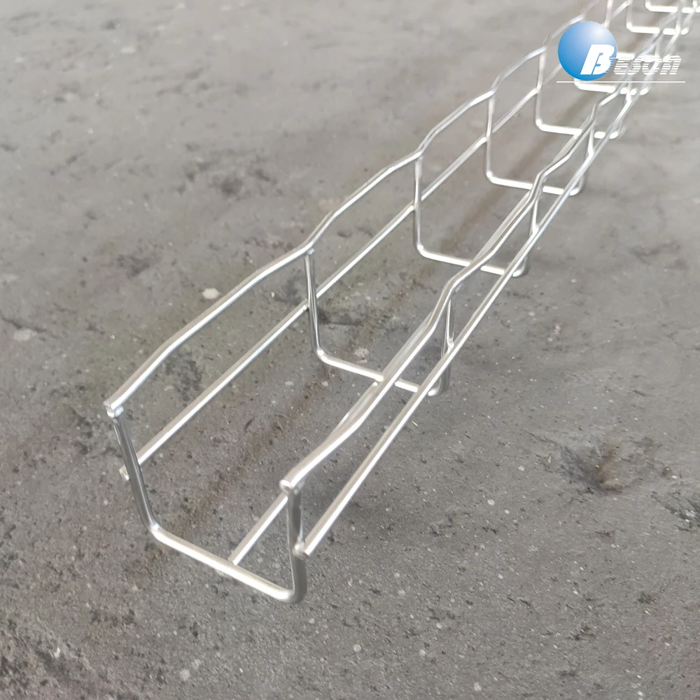 SS316 SS304 Stainless Steel And Zinc Plated Wire Mesh Cable Tray