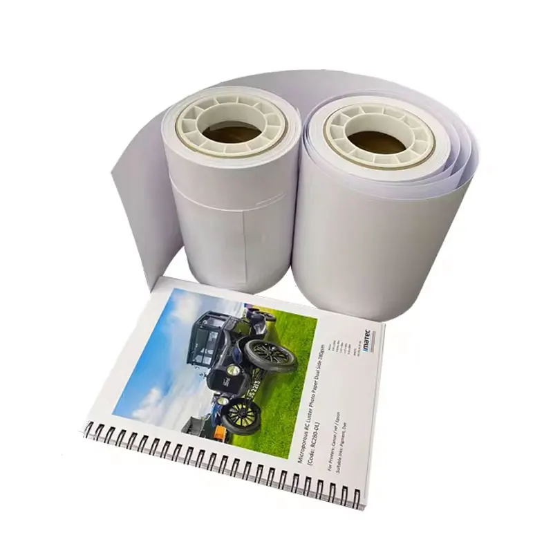 Inkjet waterproof 5 6 8 Inch Semi Gloss Satin Photo Paper Roll for Drylab Printers