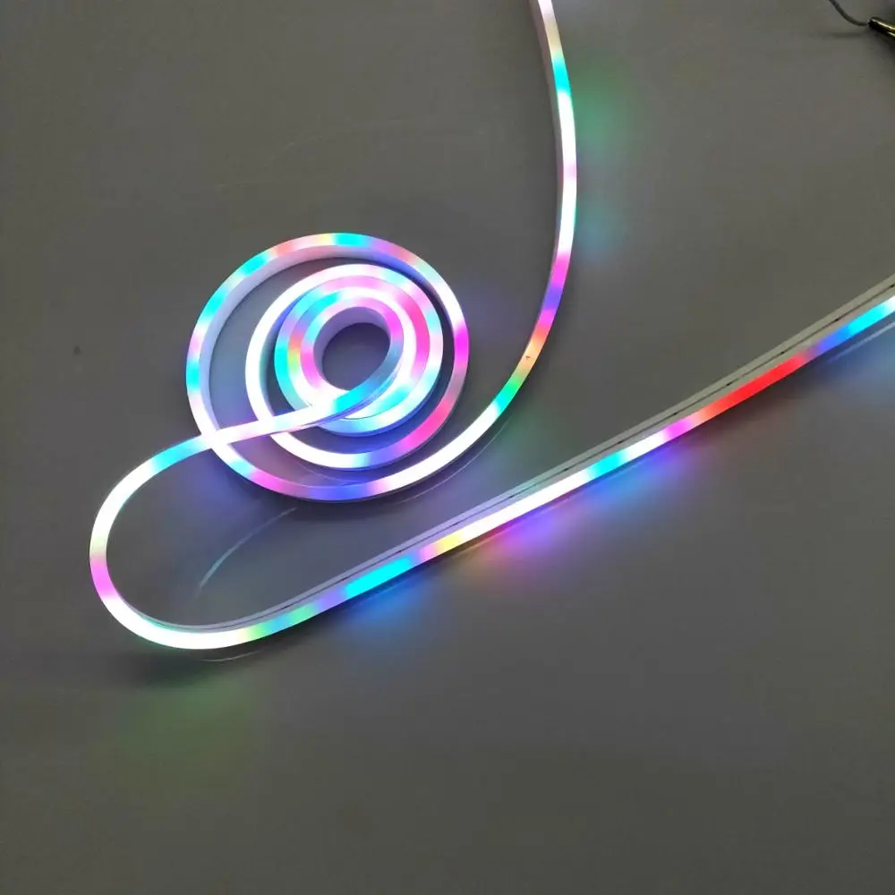 RGB neon led light wedding signs of silicone neon strip 6*12mm led neon strip