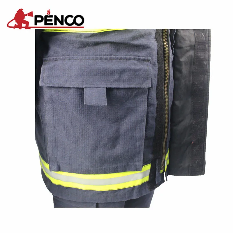 Shanghai PENCO 2021 new heat insulation flame fire uniform EN469 CE certified firefighter
