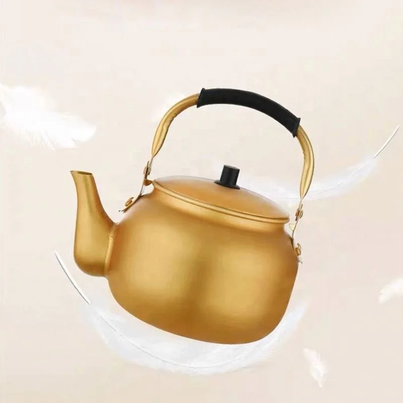 2021 прямые продажи с завода, алюминиевый желтый чайник, алюминиевый чайник, горячая Распродажа, большой объем, газовый чайник для воды