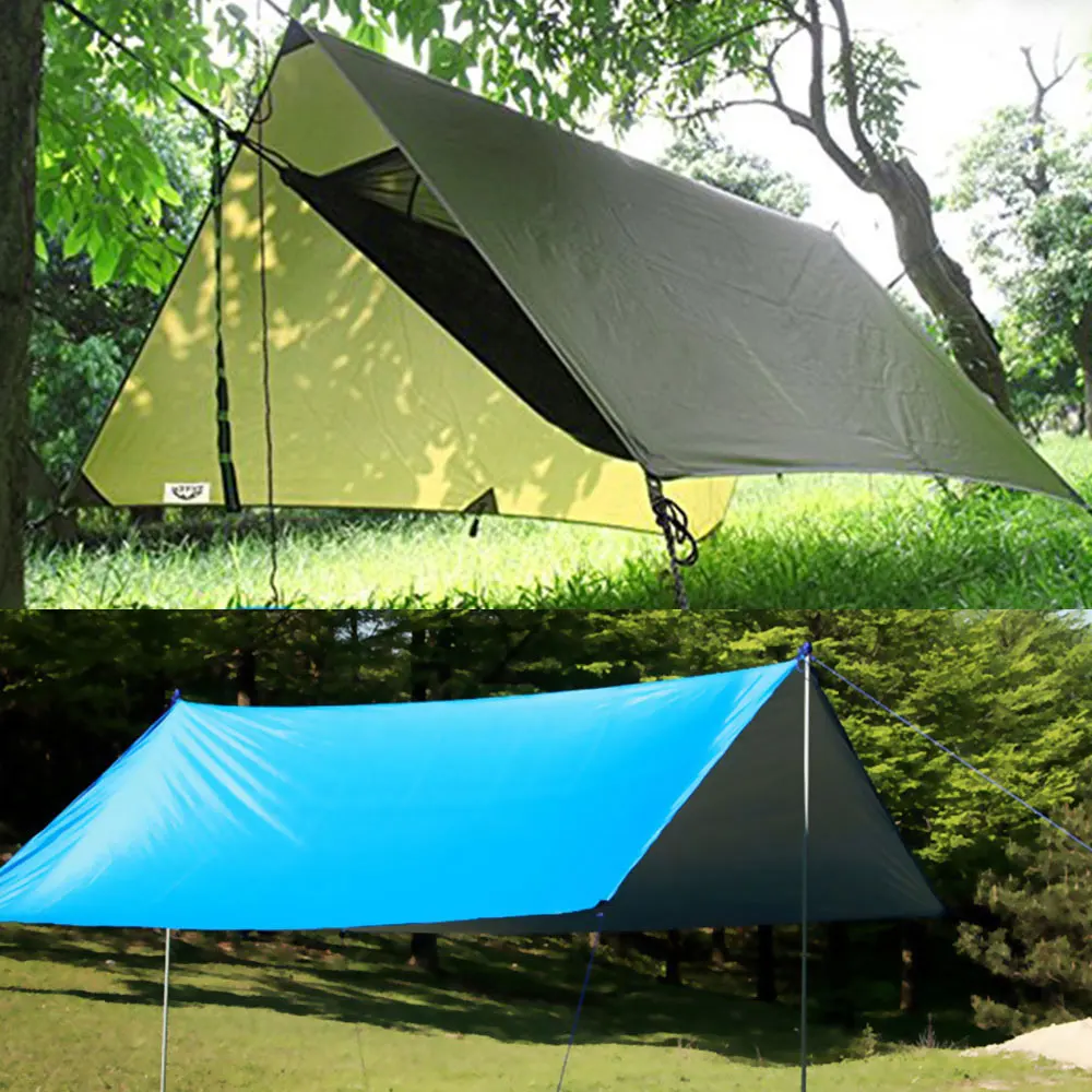 2022 50 Light Sunshade Pop up Rain Beach Tent Portable Premium Outdoor Shade Sun Shelter with Sand Fly Camping Tarp