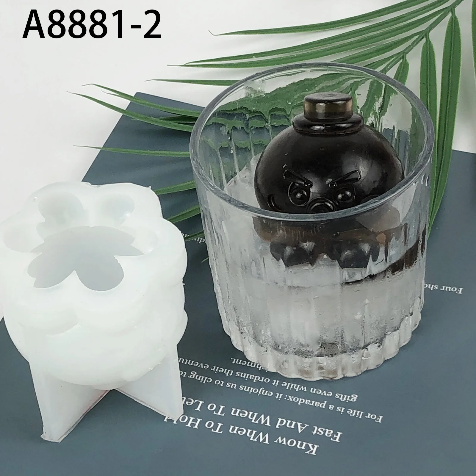 A8881-2 3D octopus mold for ice cube epoxy resin molds silicone ice moulds for resin craft