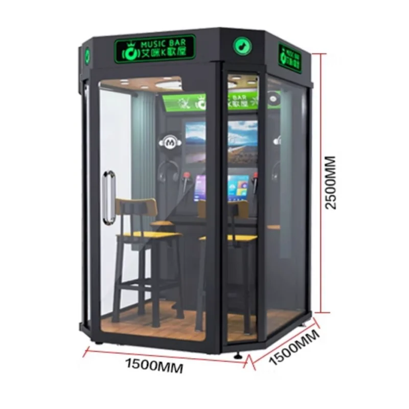 Wholesale Coin-Operated Electronic Jukebox Karaoke Singing Booth Metal Material for KTV Game Machine Arcade Mall Street Park