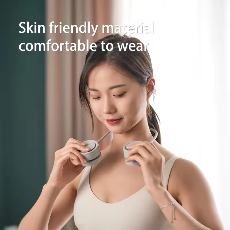 Wearable Sports  usb Neck Fan Hands Free Aromatherapy Hand-free Pocket Portable Folding USB Rechargeable hanging cooling fan