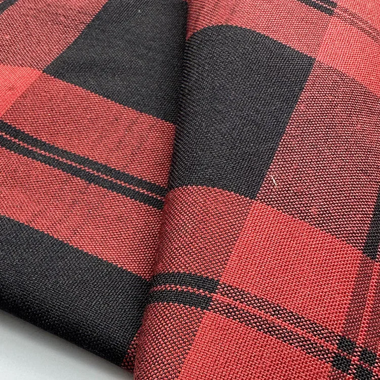 2023 hot selling TR plaid fabric woven yarn-dyed plaid work school summer  uniform dress