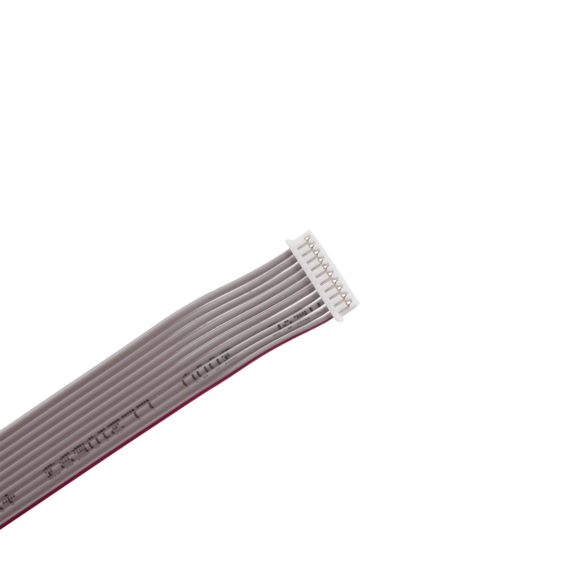 Factory price Custom Cable UL2651.28AWG 1.27MM spacing PH10PIN Gray bar terminal cables