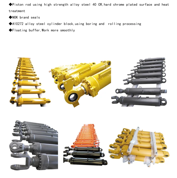 Construction machinery long life heavy equipment double acting Hydraulic ram cylinder