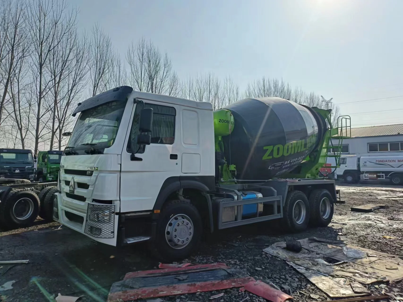 SINOTRUK HOWO Second Hand 6x4 Cement Mixer Truck Euro 2 Mobile Concrete Mixing Machine 10 CBM Concrete Mixer Truck For Sale