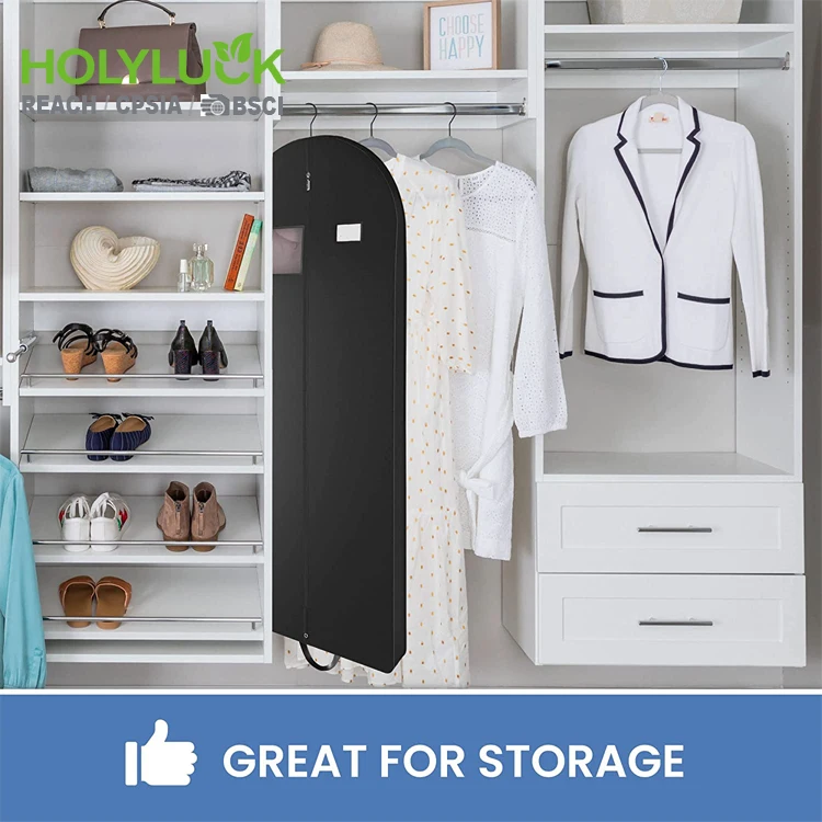 Hanging Garment Bag Lightweight Full Zipper Suit Bags polyester Moth-Proof Breathable Dust Cover for Closet Clothes Storage