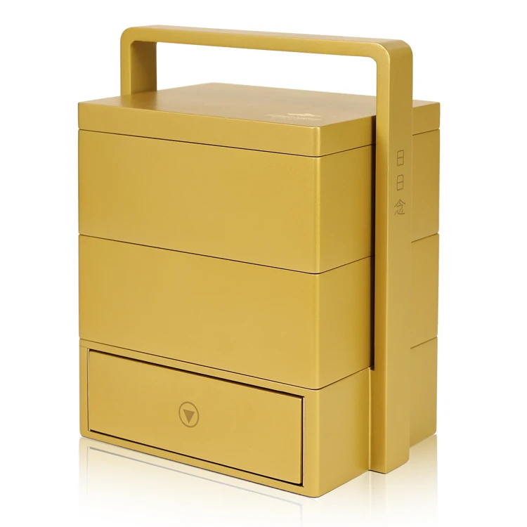 Изготовленный на заказ золотой глянцевый лак коробка для еды роскошный портативный ящик деревянная коробка элегантная коробка для упаковки шоколадного дерева