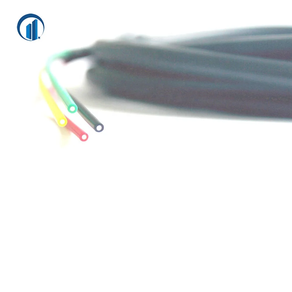 jacket covered 7mm colorful 4 string signal transmitting optical fiber cable for power monitoring