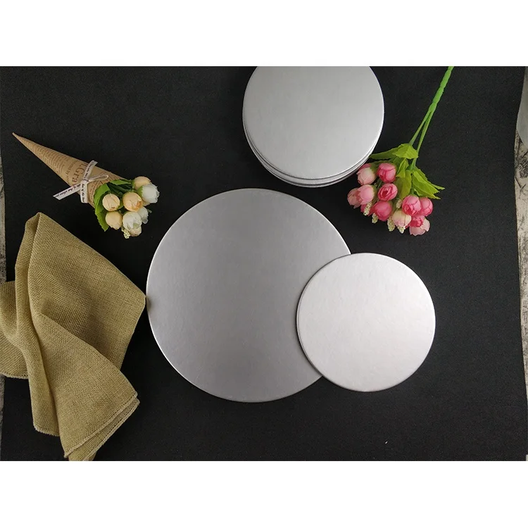 
10 Inch 12 Inch Cardboard Thick Corrugated Mini Square Round Food Paper Cakeboard Golden Silver White Cake Base Drum Cake Board 