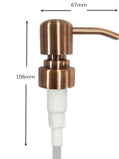 Wholesale Copper Perfume Bottle Stainless Steel Lotion Dispenser Pump