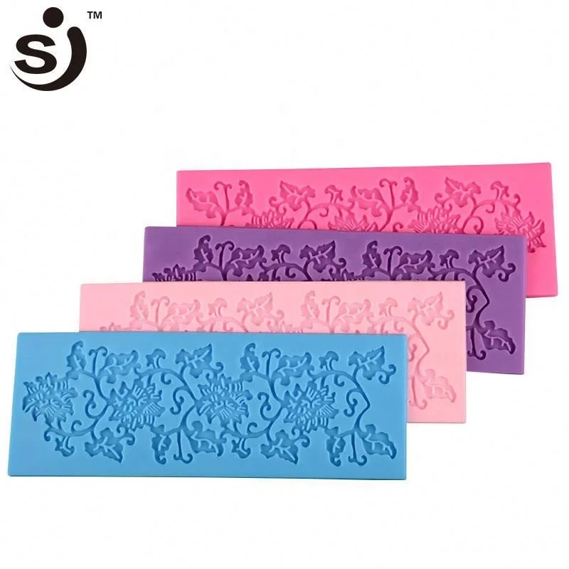 Hot Selling Lace Pattern Silicone Fondant Tools Cake Decorating Molds