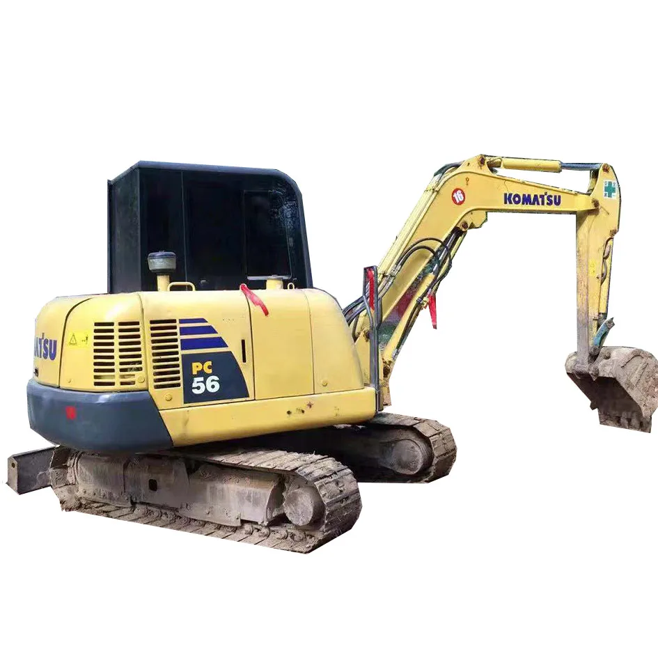 Japan KOMATSU Pc56 Used excavators 5ton good quality excavator pc56-7 mini excavator for cheap price sale in shanghai