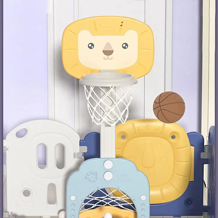 Qiaoqiao Popular kids plastic basketball stands baby indoor playground toys for kindergarten