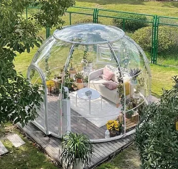 Customized Outdoor 360 Degree Full Transparent PC Tent Bubble House Pc Dome House