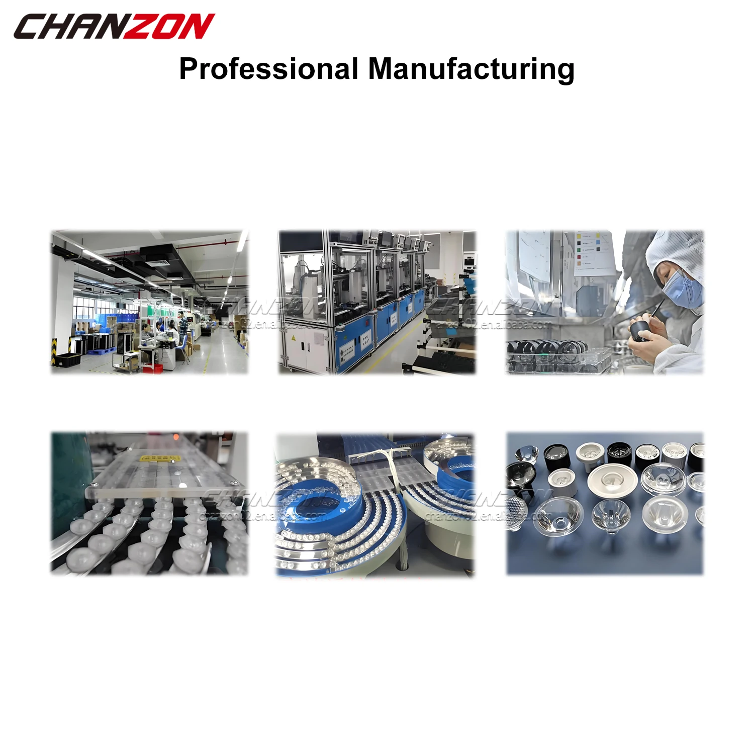 Customizable 44mm 57mm 77mm 100mm LED Chip Lens PMMA Glass Optical Reflector Collimator 30 60 90 120 Degree  For high power Cob