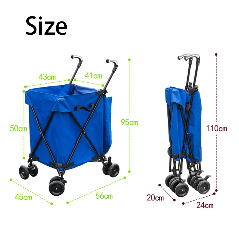 Cheap Bag Surfboard Beach Portable Folding Shopping Trolley Cart