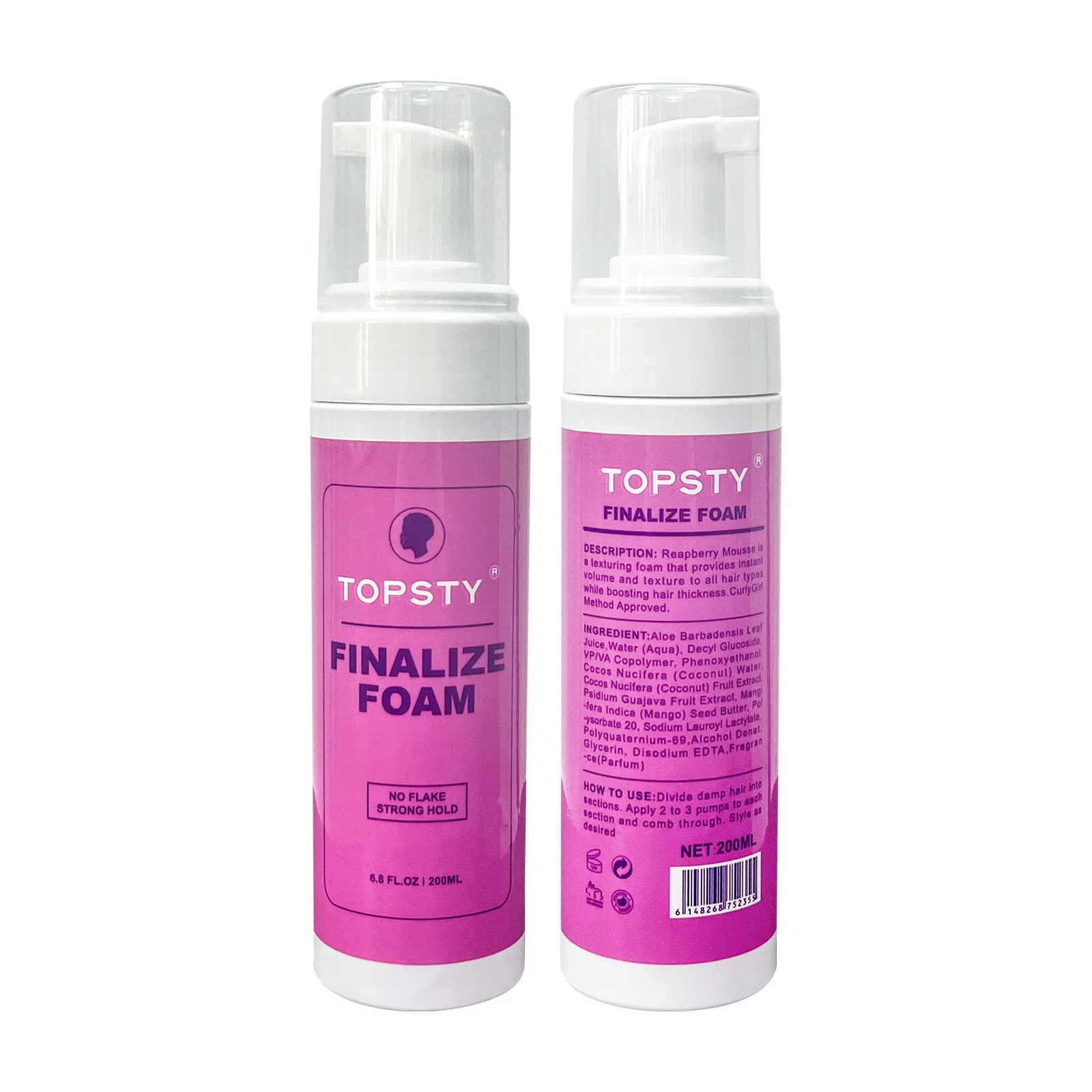 Sculpting Foam Firm Hold Volumizing Hair Mousse Private Label Fast Drying for Hair Styling