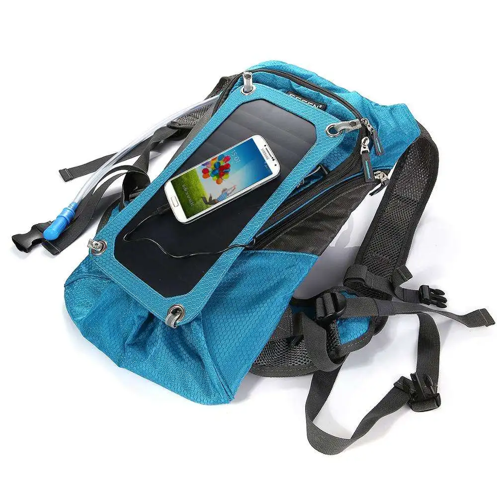 Solar Backpack Charger Water Resistant Solar Panel for Smartphones USB Charging Solar Backpack