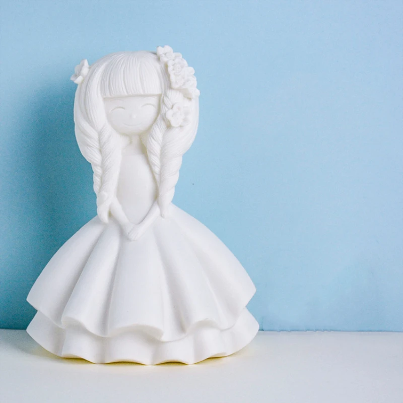 Creative Gift DIY Handmade Fashion 125 Styles Mini Fluid Bear Series Painting New Style White Embryo Toys For Kids Art Decor