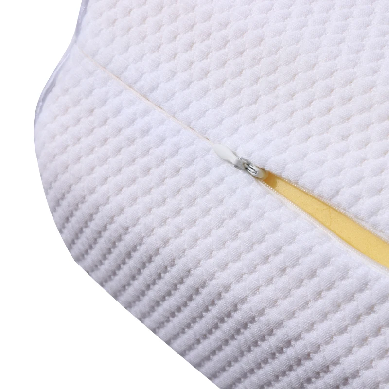Leg And Knee Pain Relief Contoured Wedge Orthopedic Memory Foam Pillow For Side Sleepers