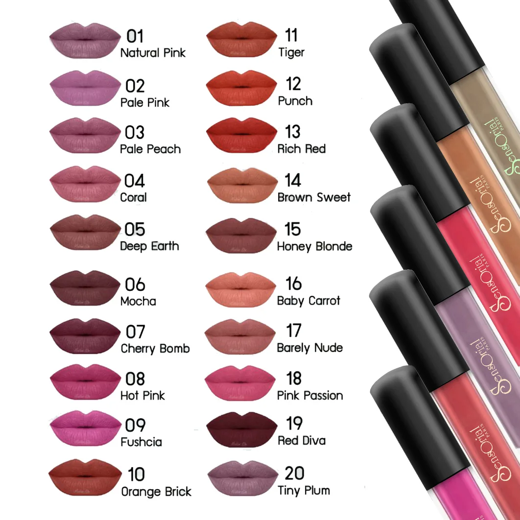 
3 in 1 Lipstick Customize Private Label 20 Colors Lipstick Cream Texture Matte Makeup Lip Stick For Ladies 3 g OEM ODM Service 