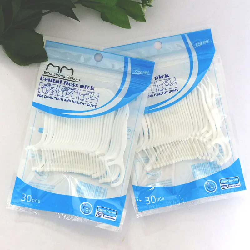 Easy Glide Interdental Oral Hygiene Product Pla Nylon Dental Floss Pick Holder
