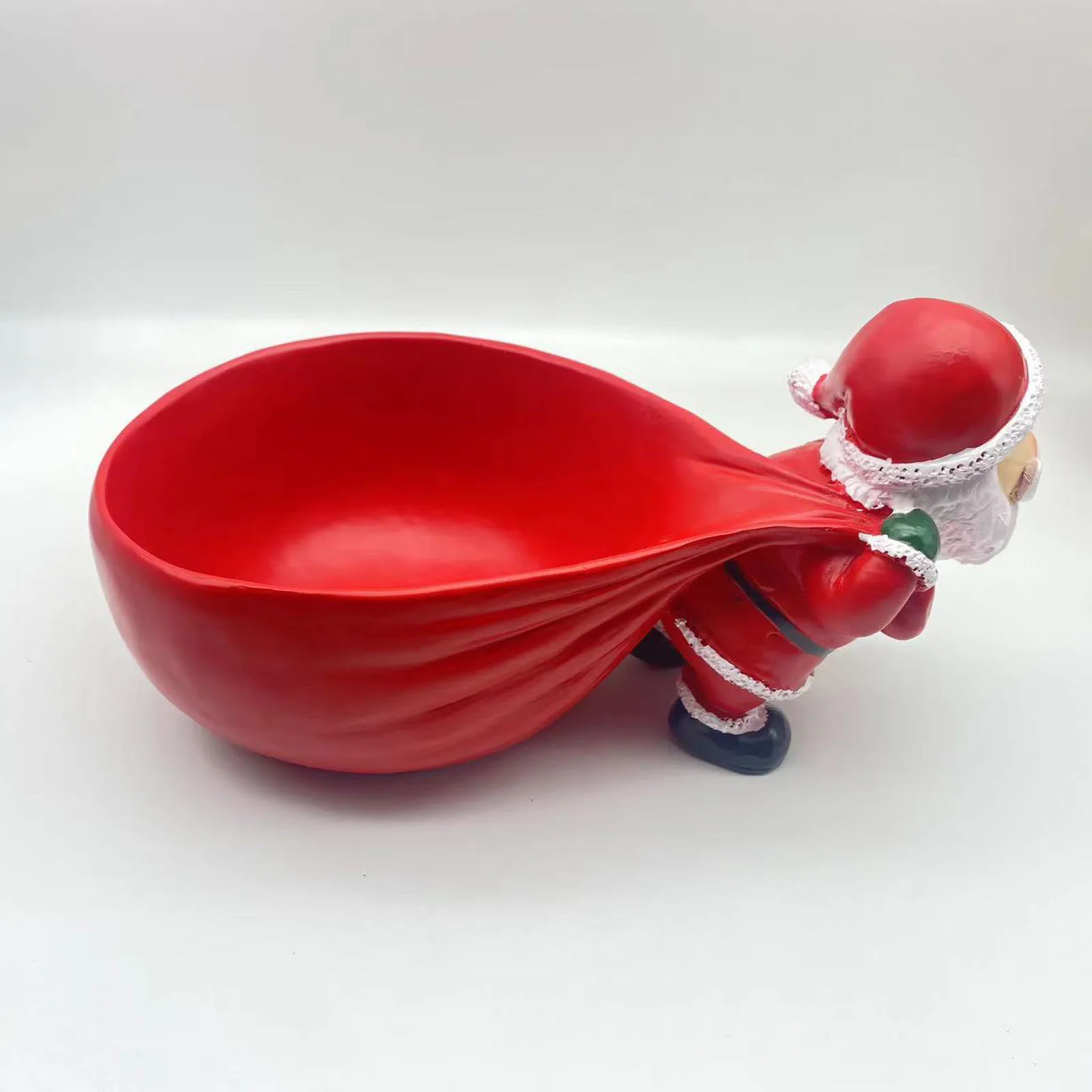 Fengzhi Factory Santa Claus Pull Bag Fruit Tray Resin Sculpture Home Porch Shoe Cabinet Storage Small Ornaments Living Room