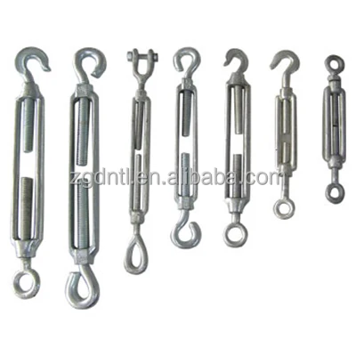 M16 304 Stainless Turnbuckle For Steel Rope Parts Heavy Duty German Standard Din1480 Eye To