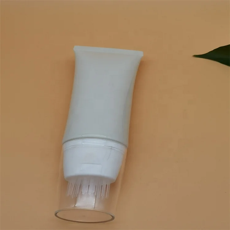 40ml plastic brush hair comb care tube packaging for scalp care & hair dye