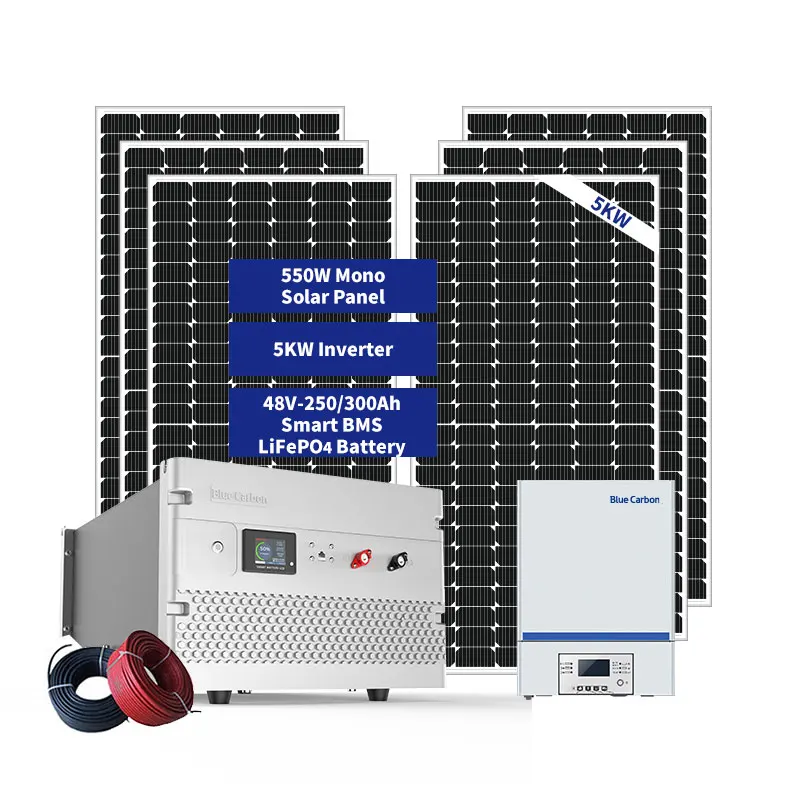 12 Years Lifespan Photovoltaic 5kw Off Grid Solar Power 10 Kw 220 Volt Pv System Off Grid