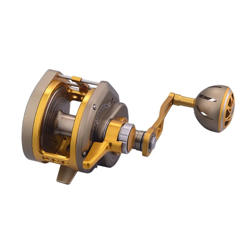 13+2 Stainless Steel Bearings 30kg Big Drag Drum Full Metal Fancy Jigging Trolling Boat fishing jig reels