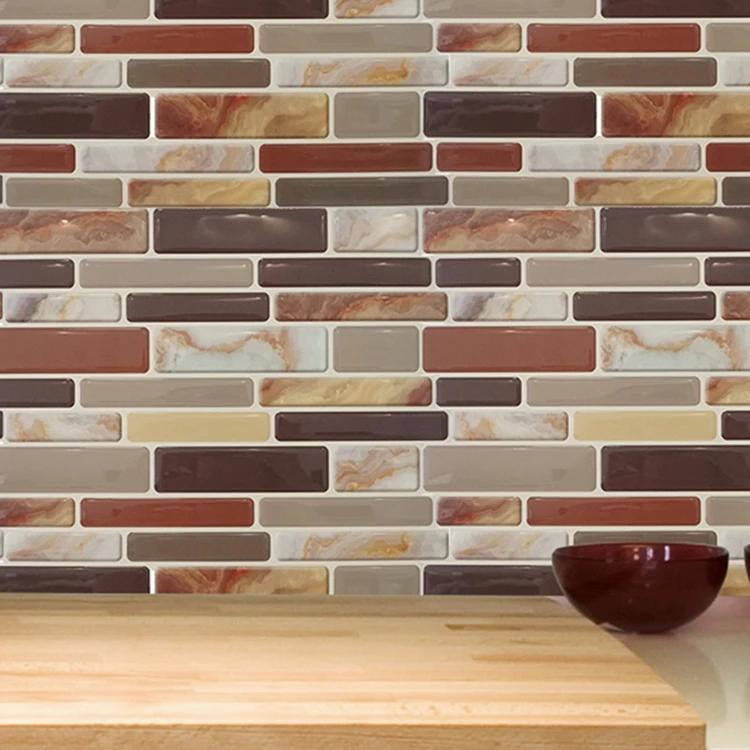 Ravenna Farro 12Inch Peel And Stick Self-Adhesive Decorative Mosaic Wall Tile Backsplash