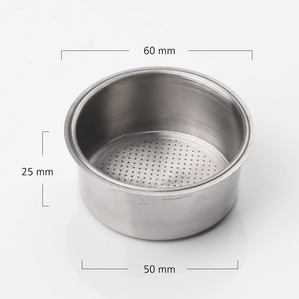 Best Selling Wholesales Hot Sale Basket Coffee Filter Reusable Cup Coffee Filter Espresso Portafilter Basket filter 51mm 2 Cups