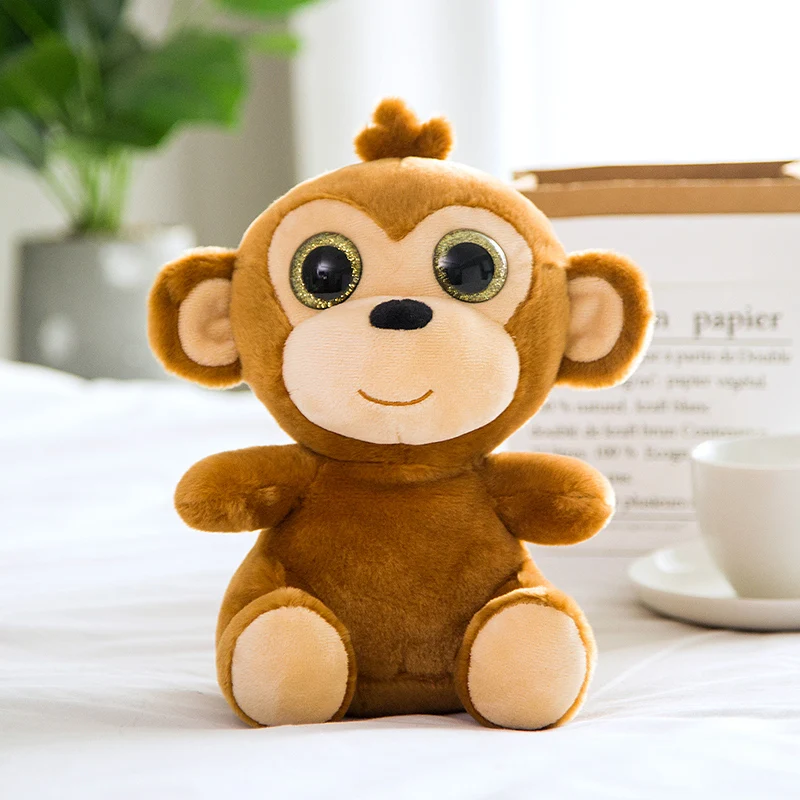 Custom Big Eyes Squirrel Panda Plush Toy OEM Cute Soft Stuffed Animal Claw Crane Machine Toys for Kids