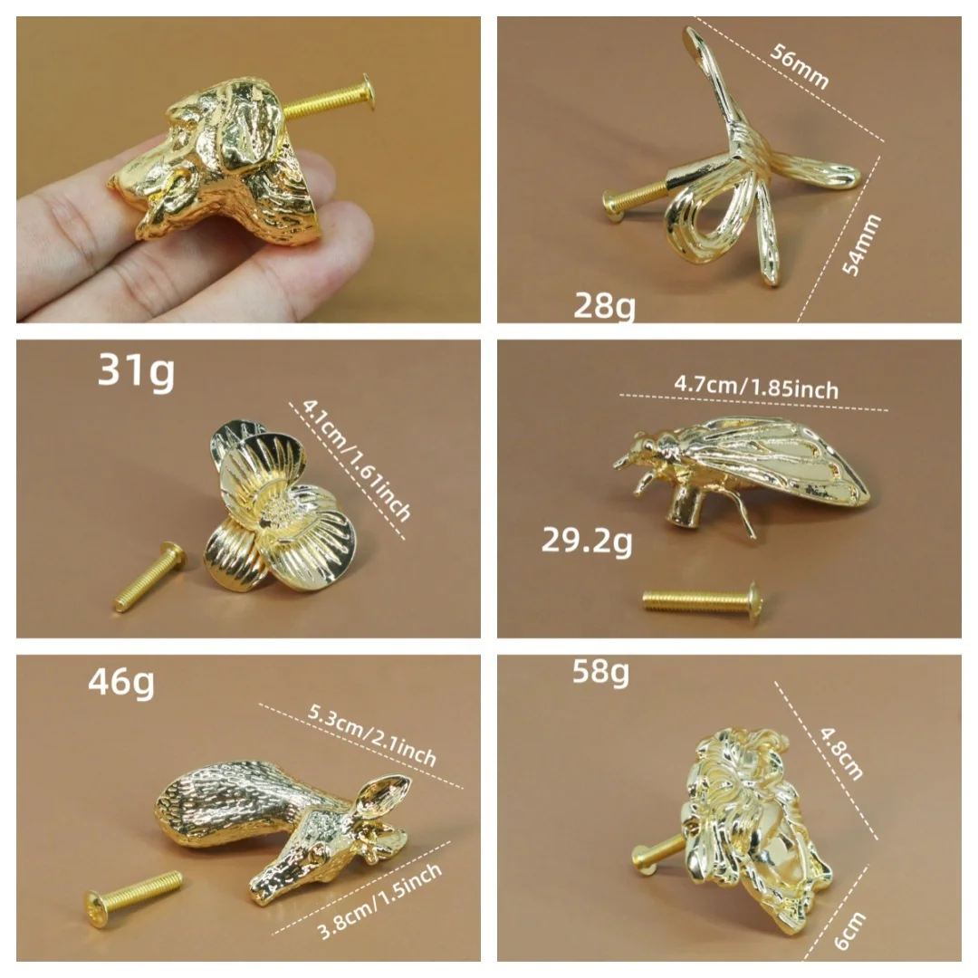 Creative material alloy snail chest of drawers handle wardrobe locker furniture handle buckle.