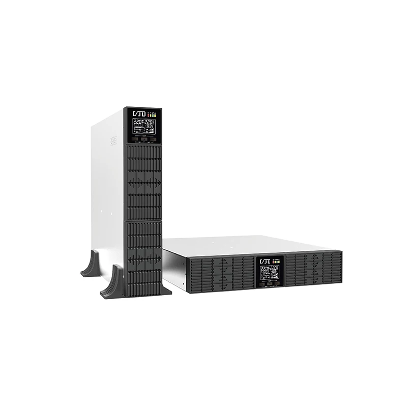 High Frequency 2kva Online UPS Tower Interchangeable Rackmount UPS With External Battery for Router