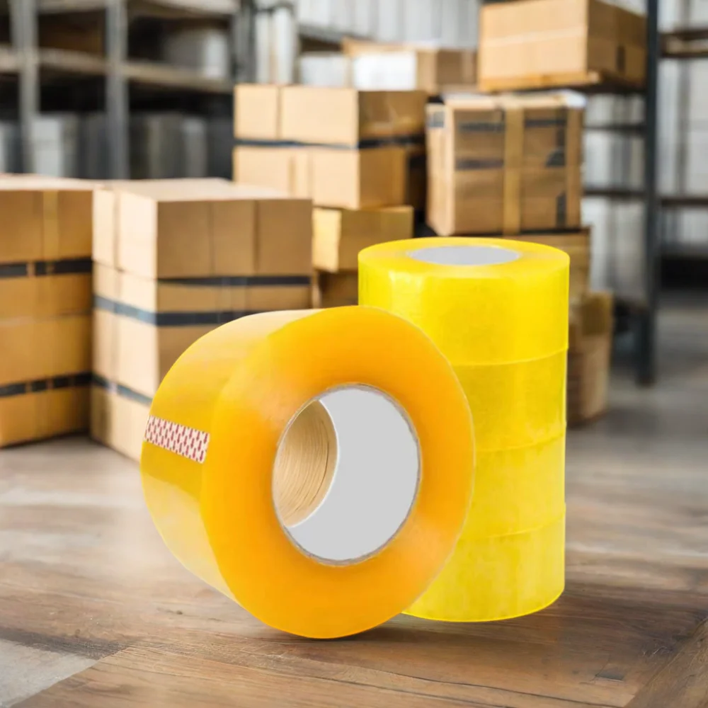 Custom Bopp Adhesive Package Clear Tape with Logo Clear Box Packaging Single Sided Tape for Sealing Custom Bopp Tape