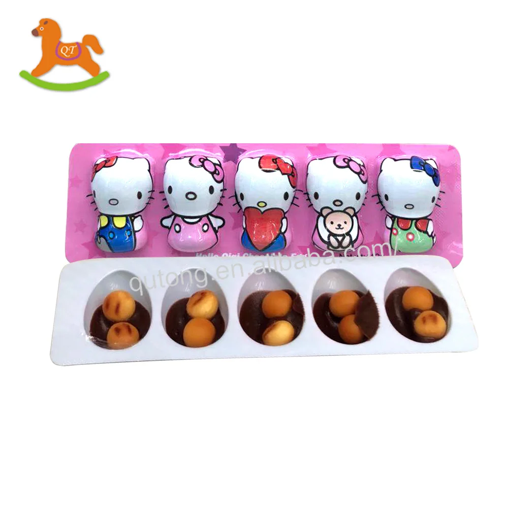 Hot selling 5 in 1 chocolate with biscuit in egg shell