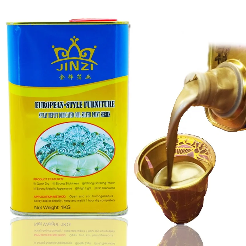 
2018 China best gold paint for furniture building statue Thailand/metallic gold powder coating paint 