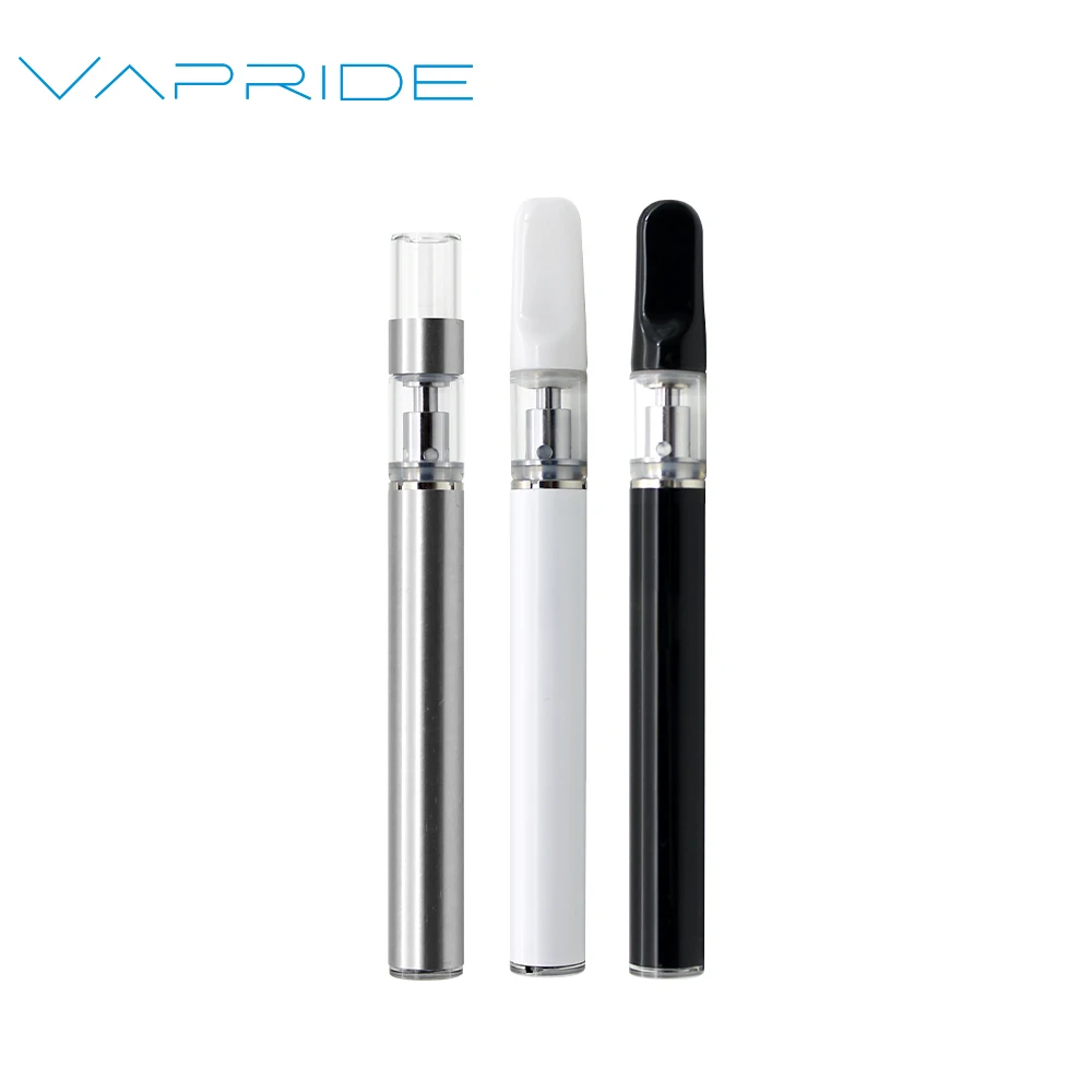 Vapride O8 Custom Logo Slim Vape Pen Electronic Ceramic CBD Oil Vaporizer 1ml Empty Pen