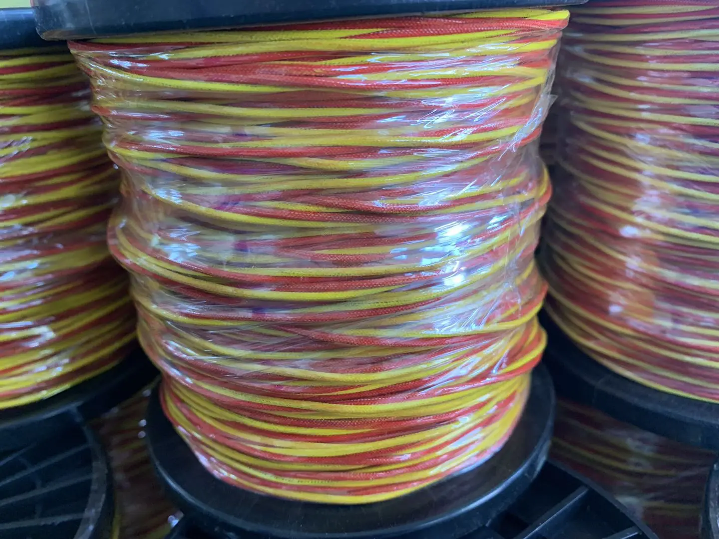 100m Roll Color IEC Green & White Double Insulated Type K Thermocouple Wire