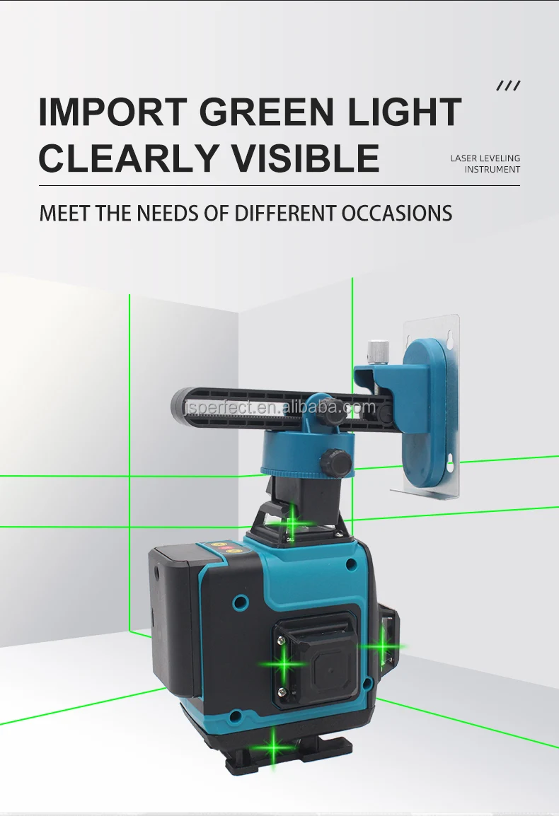 JSPERFECT hot model green lazer level 16 lines Green Self Leveling 360