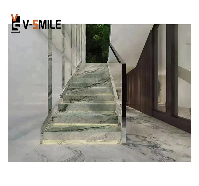 Natural Green Marble Slab Modern Luxury Irish Green Marble for Background Wall